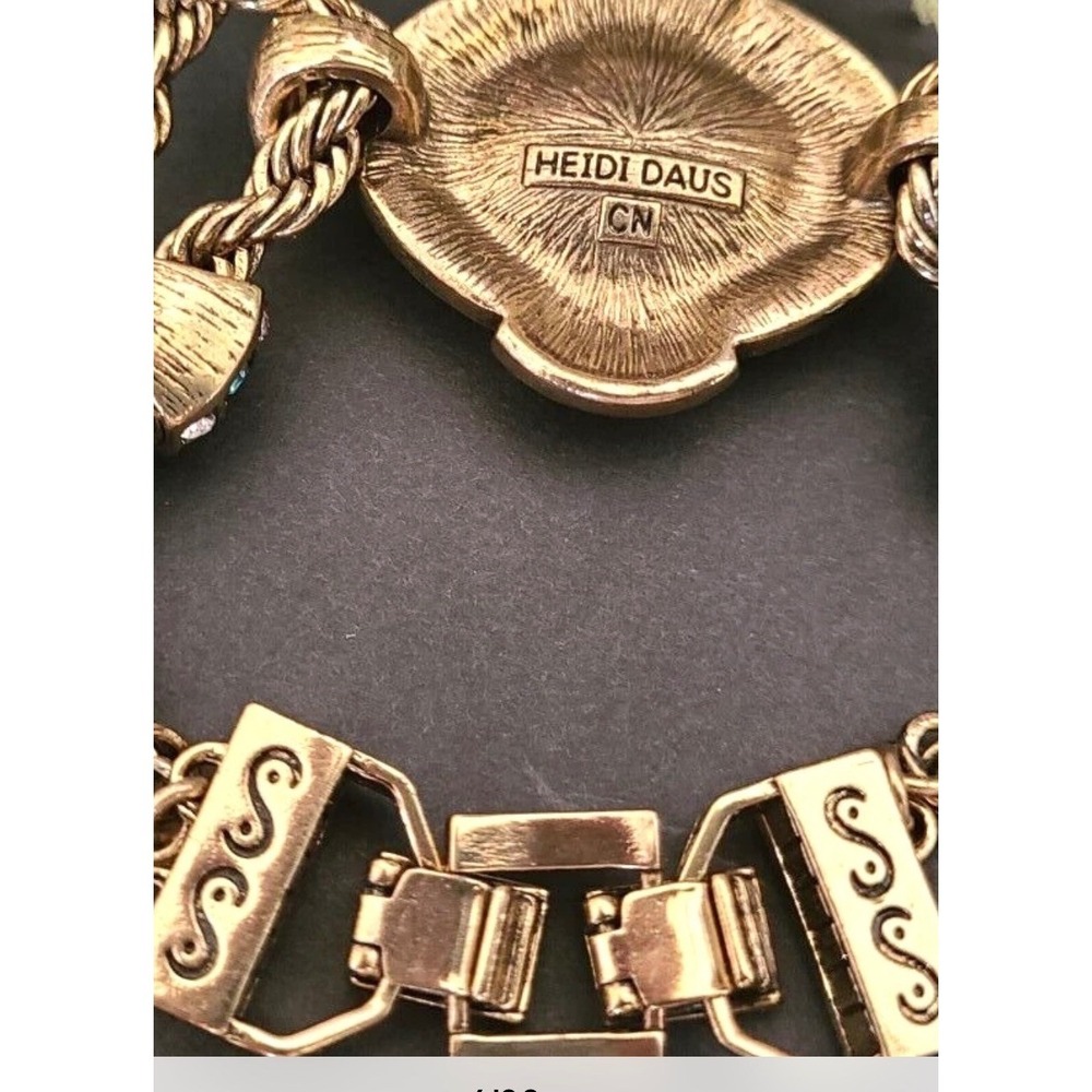 HEIDI DAUS "CHAIN OF EVENTS" AURORA BOREALIS CRYSTAL BRACELET STUNNING! NEW! - Picture 4 of 4